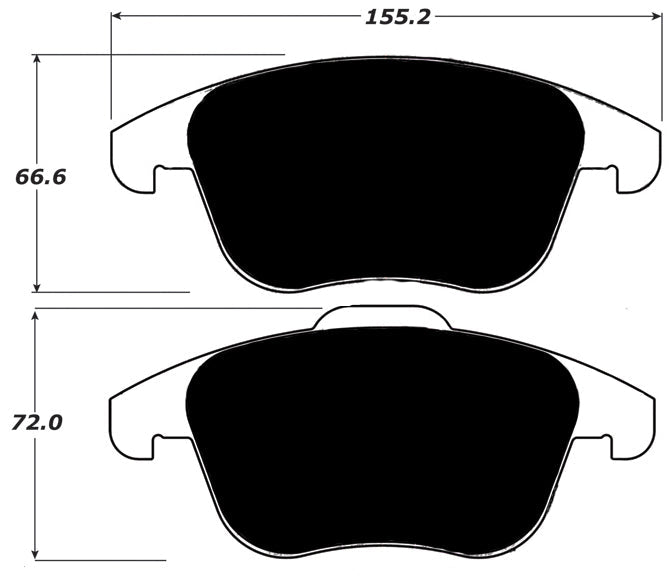 Porterfield Brake Pads for 2012 VOLKSWAGEN TIGUAN