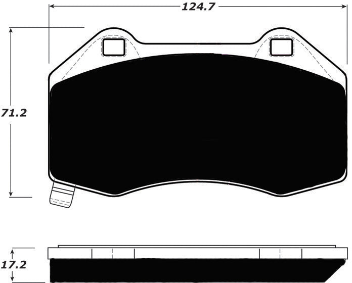 Porterfield Brake Pads for 2010 CHEVROLET HHR SS Perf Pkg w/Brembo Cal.