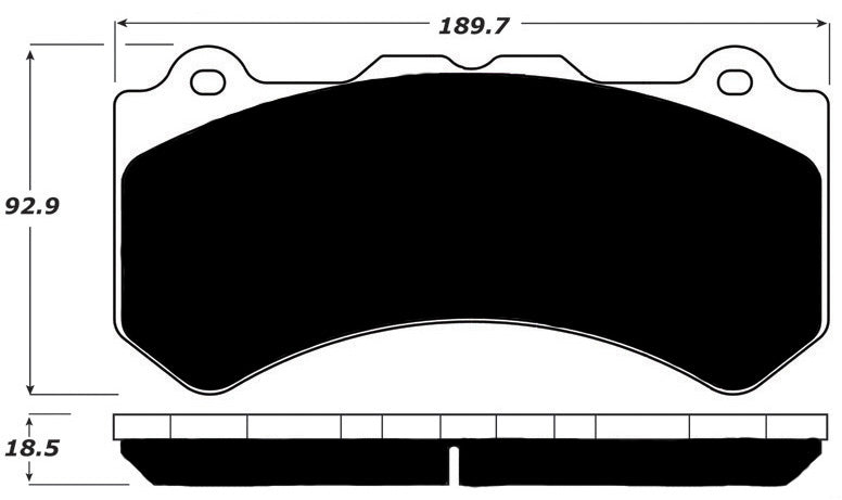 Porterfield Brake Pads for 2013 NISSAN GTR