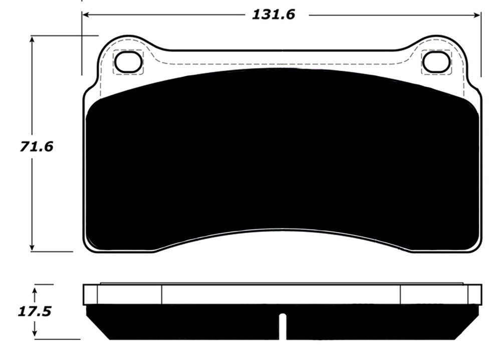 Porterfield Brake Pads for 2009 NISSAN GTR