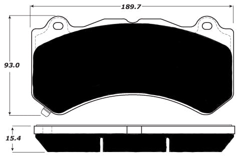 FR SPORT Porterfield Brake Pads for 2016 CADILLAC ATS-V - View 3