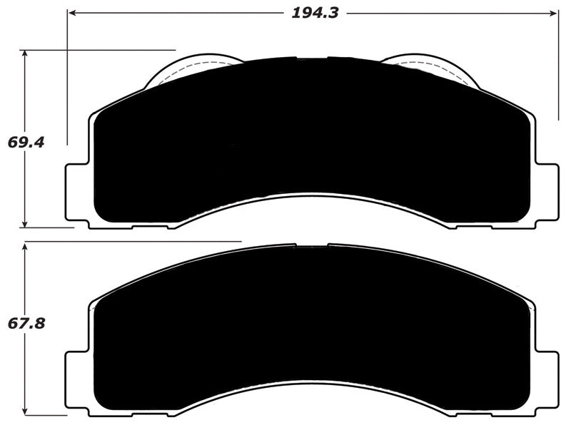 Porterfield Brake Pads for 2010 FORD F150 4WD