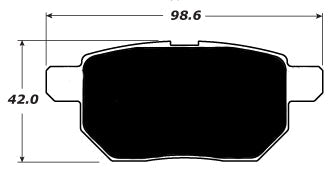Porterfield Brake Pads for 2011 LEXUS CT200H