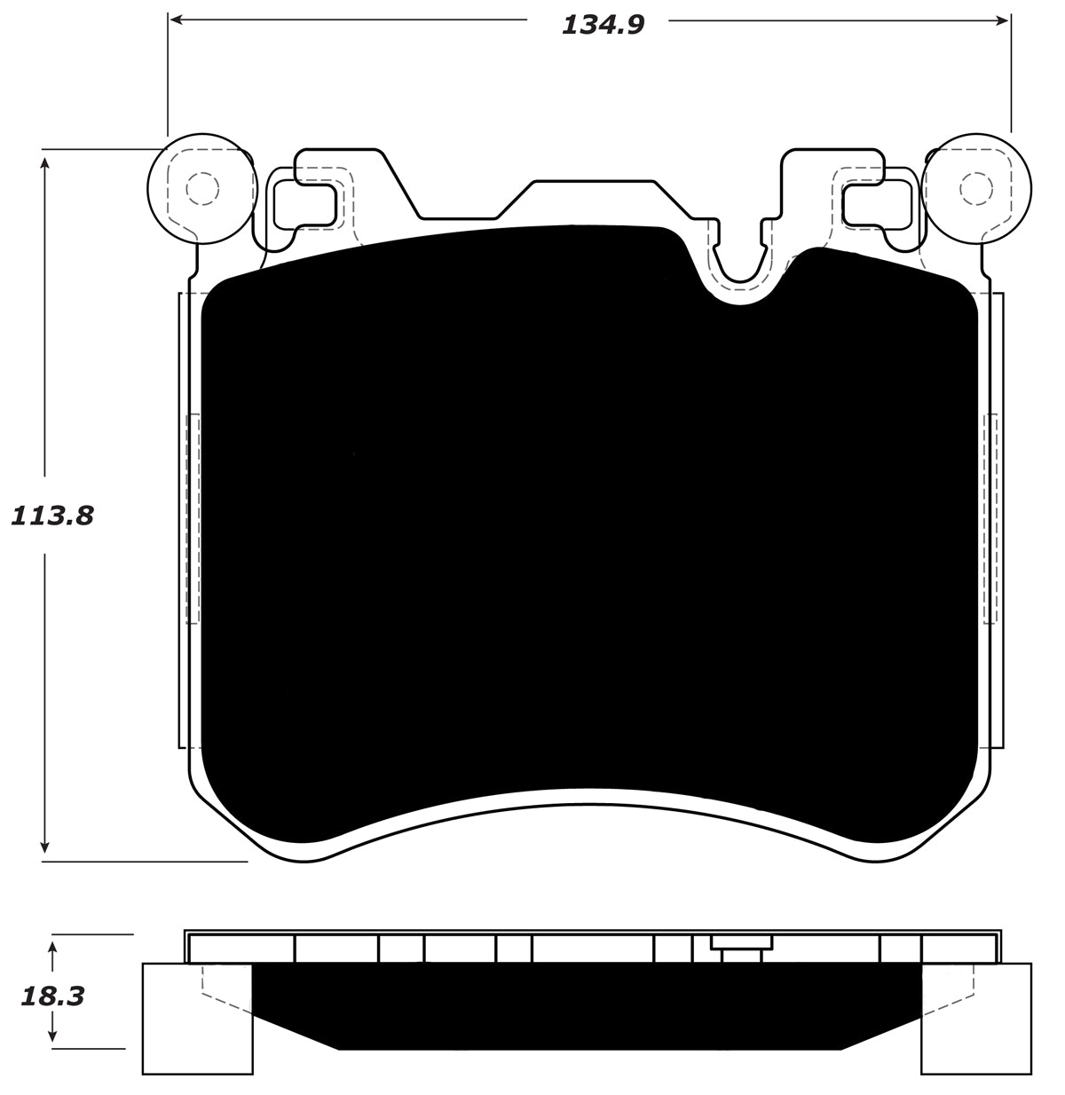 Porterfield Brake Pads for 2010 BMW X5 M
