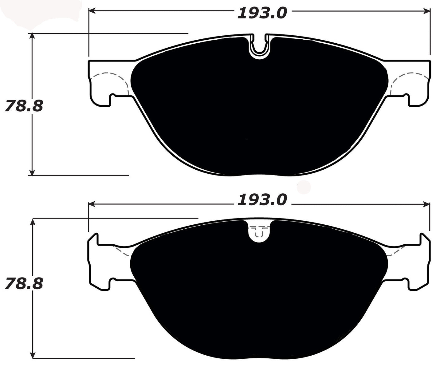 Porterfield Brake Pads for 2012 JAGUAR XF/XFR Supercharged