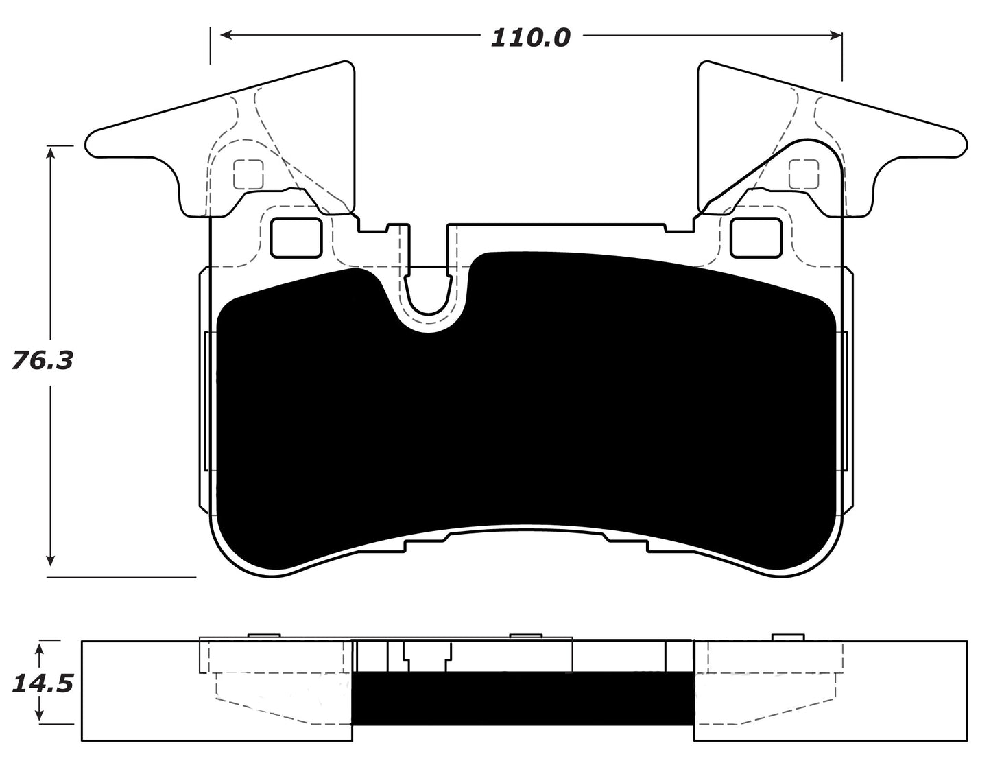 Porterfield Brake Pads for 2014 MERCEDES-BENZ C63 AMG Black Series Coupe