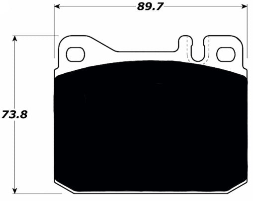 Porterfield Brake Pads for 1989 MERCEDES-BENZ 300 SEL