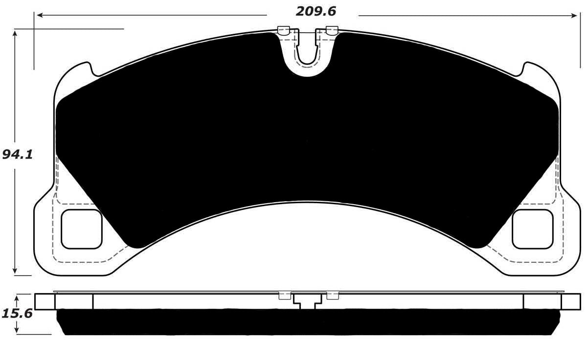 Porterfield Brake Pads for 2015 PORSCHE MACAN- S