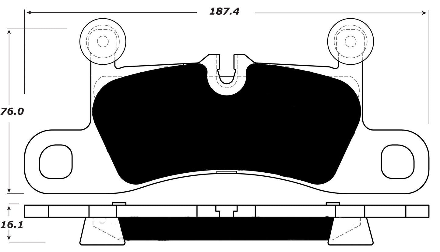 Porterfield Brake Pads for 2015 PORSCHE CAYENNE w/350mm Front Rotor