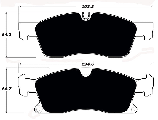 FR SPORT Porterfield Brake Pads for 2017 DODGE DURANGO