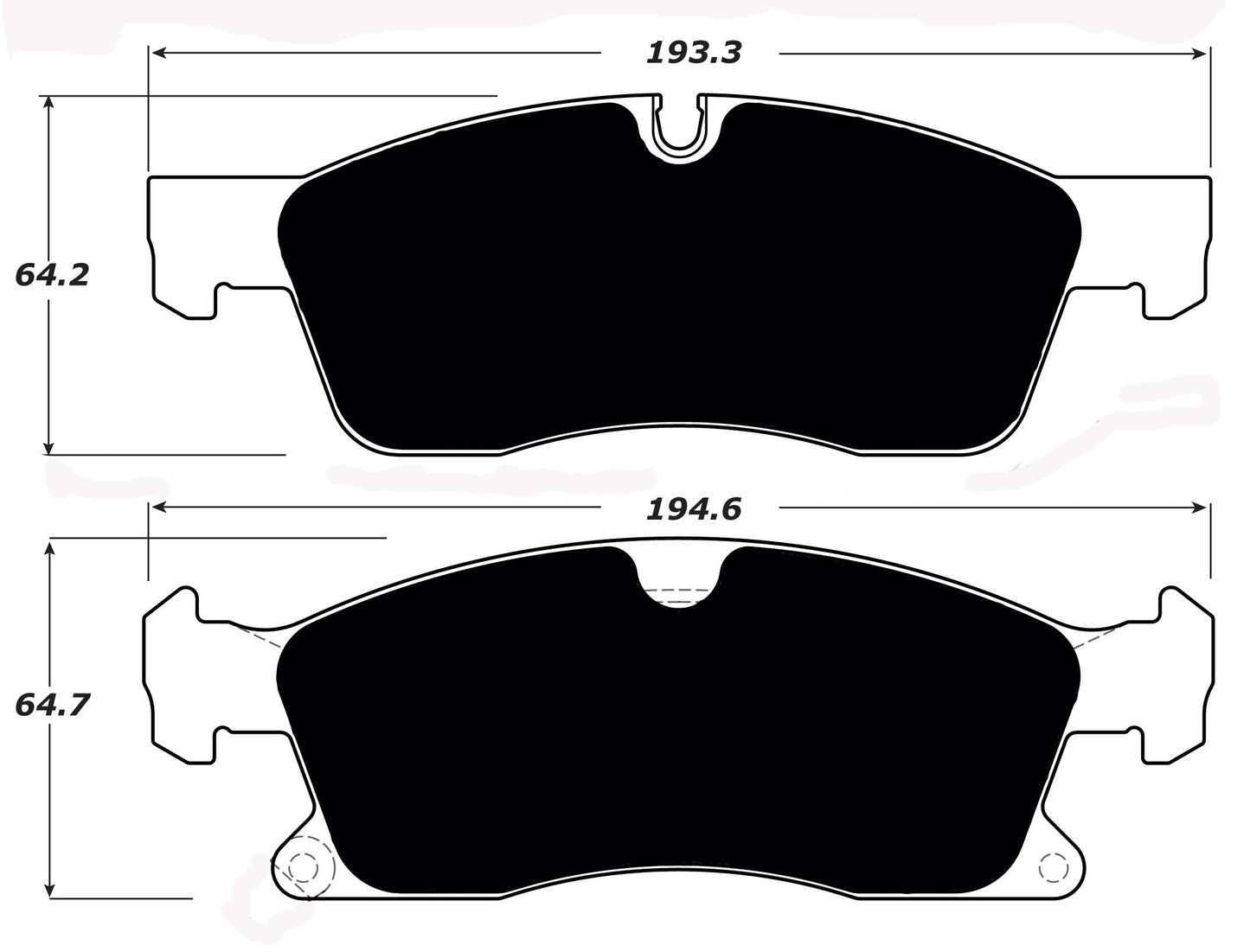 Porterfield Brake Pads for 2017 JEEP GRAND CHEROKEE w/350mm Front Disc