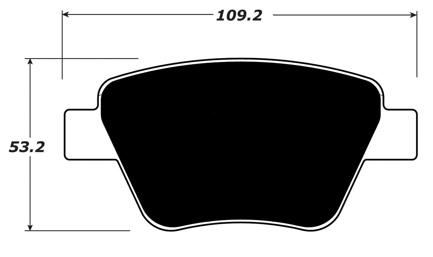 Porterfield Brake Pads for 2014 VOLKSWAGEN EOS