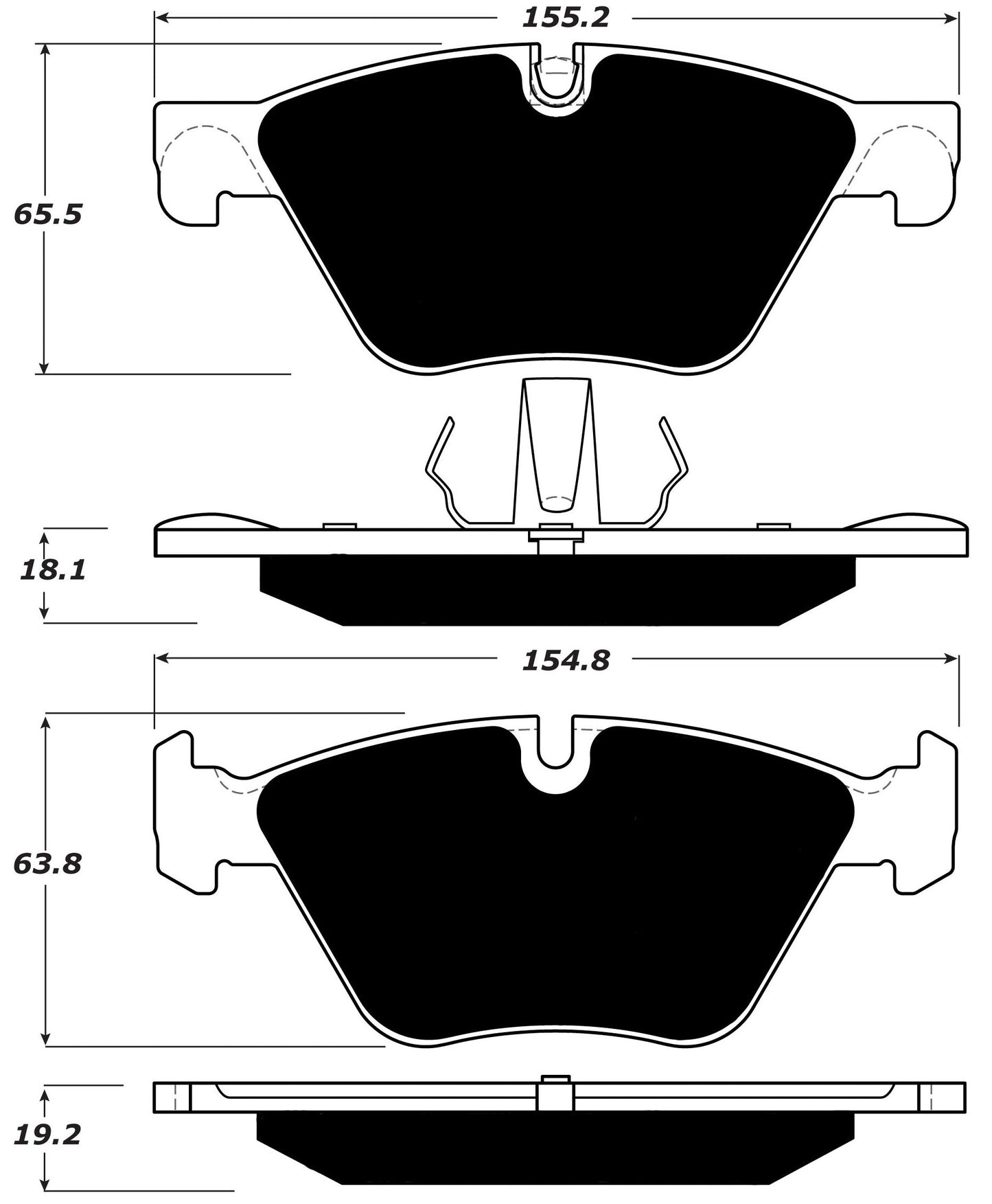 Porterfield Brake Pads for 2011 BMW 528 Series