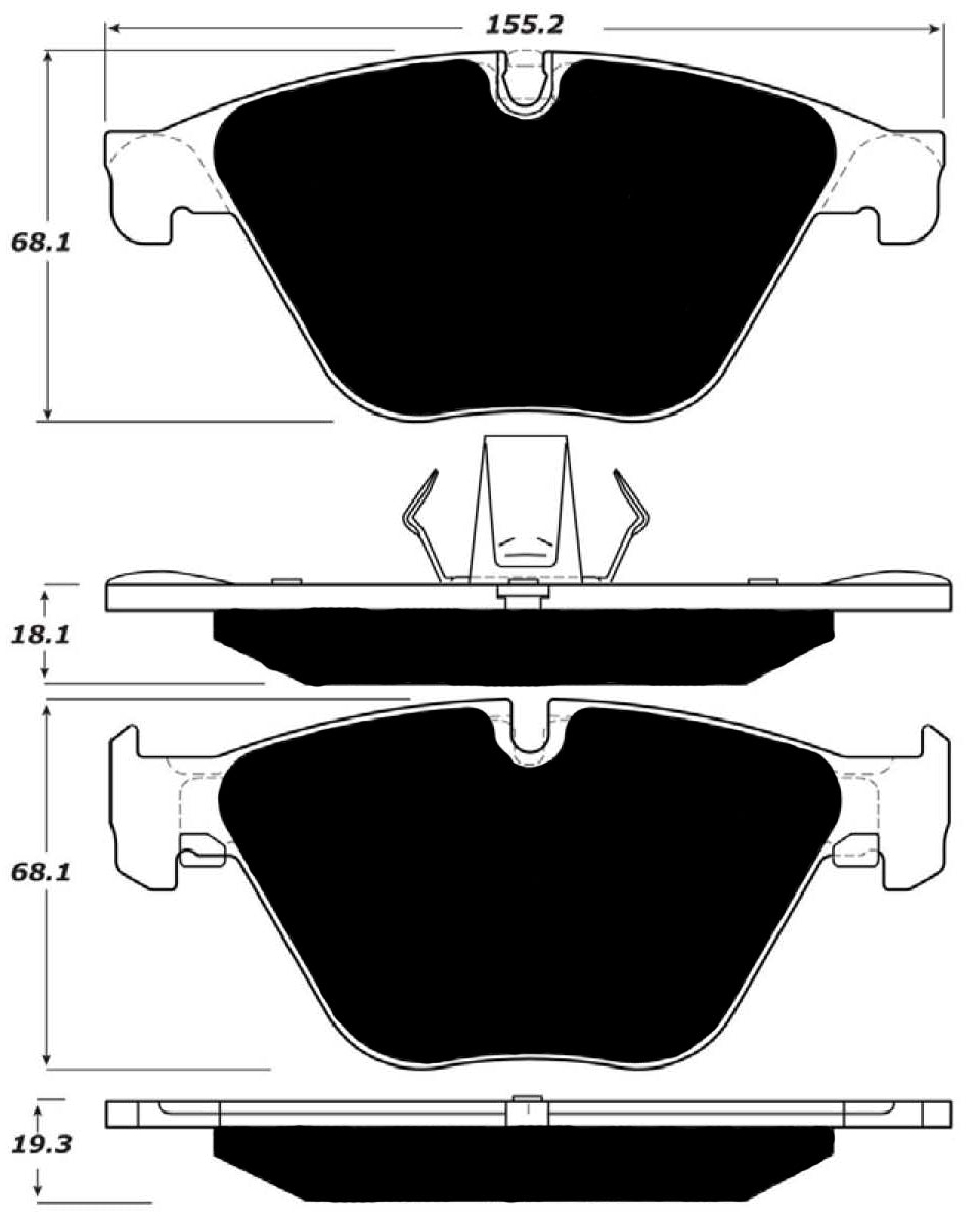 Porterfield Brake Pads for 2013 BMW 535i xDrive