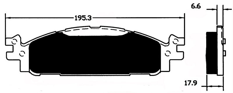 Porterfield Brake Pads for 2012 FORD EXPLORER