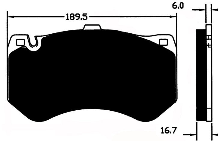 Porterfield Brake Pads for 2012 MERCEDES-BENZ E63 AMG - w/Ceramic Discs