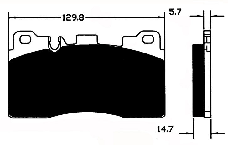 Porterfield Brake Pads for 2013 MERCEDES-BENZ E63 AMG - w/Ceramic Discs