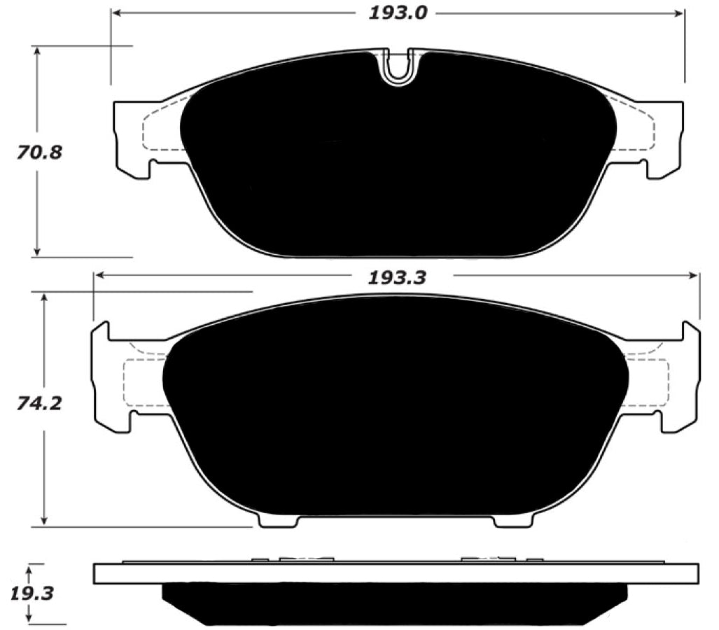 Porterfield Brake Pads for 2016 AUDI A6 Quattro-3.0L TSFI