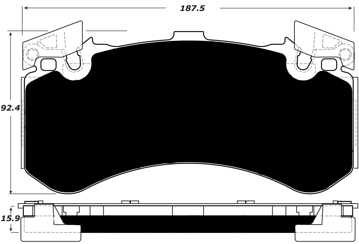 Porterfield Brake Pads for 2016 AUDI S7 - (Excluding Ceramic Discs)