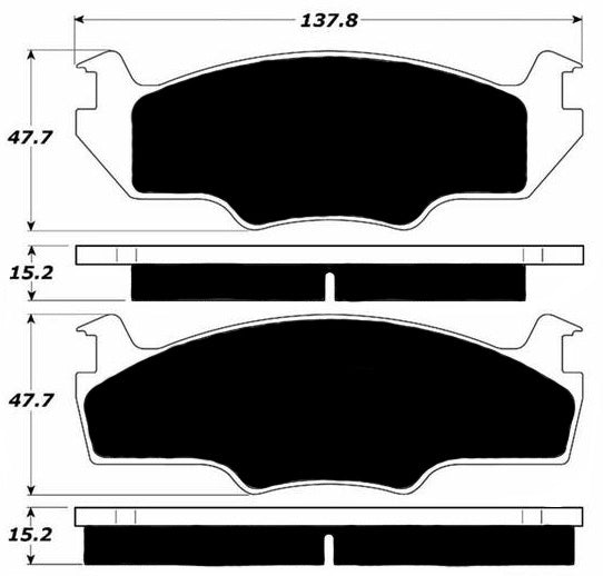Porterfield Brake Pads for 1984 VOLKSWAGEN JETTA