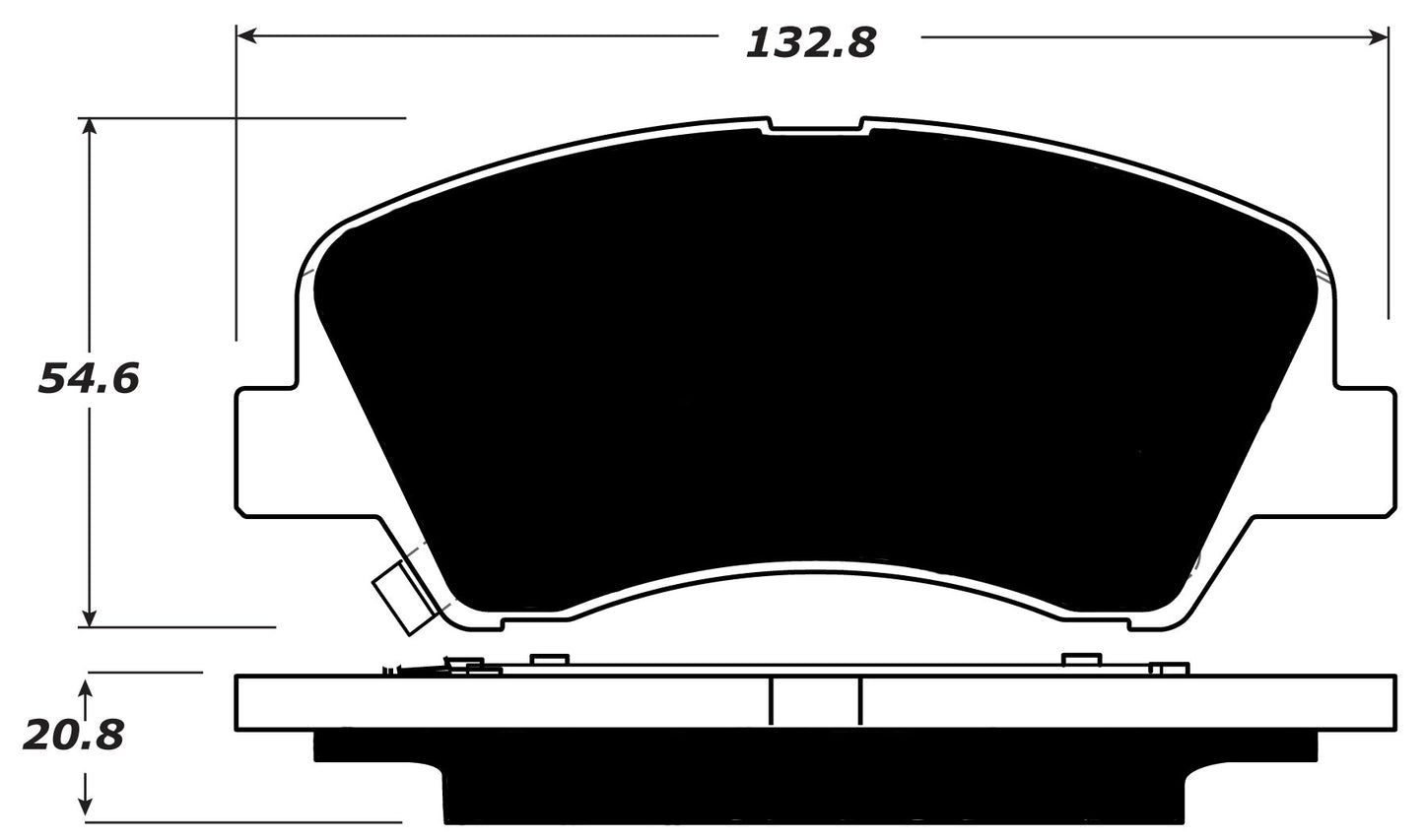 Porterfield Brake Pads for 2016 HYUNDAI ACCENT