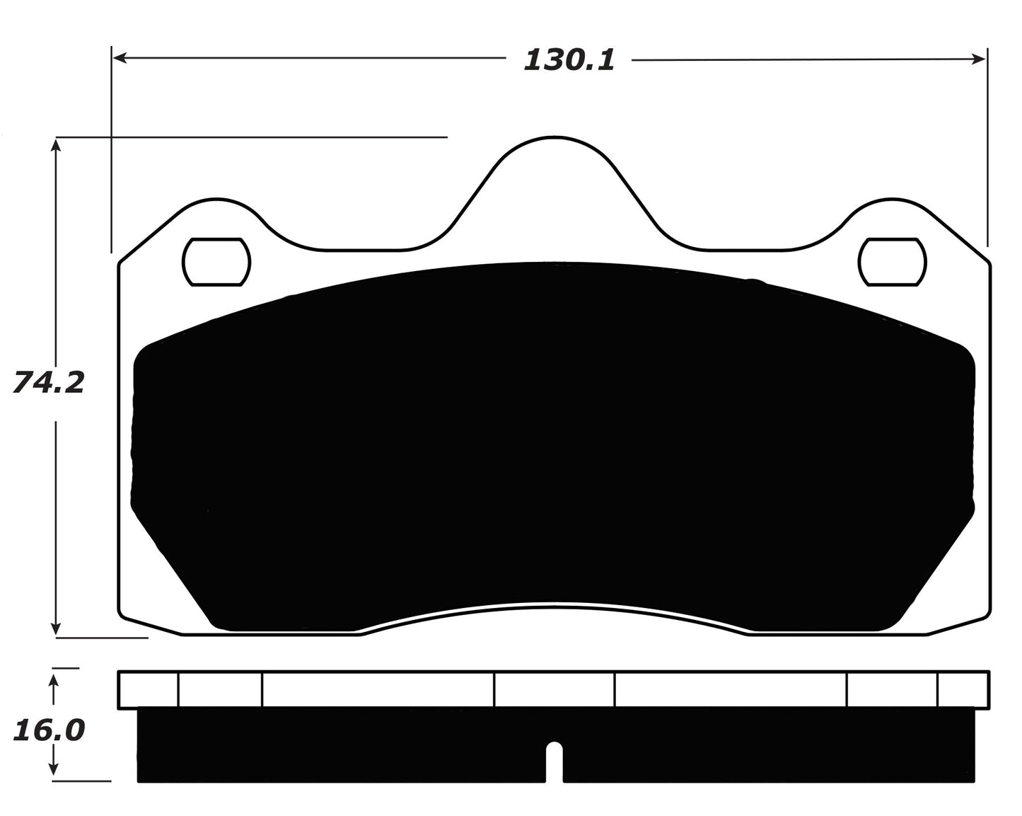 Porterfield Brake Pads for 2011 LOTUS EVORA