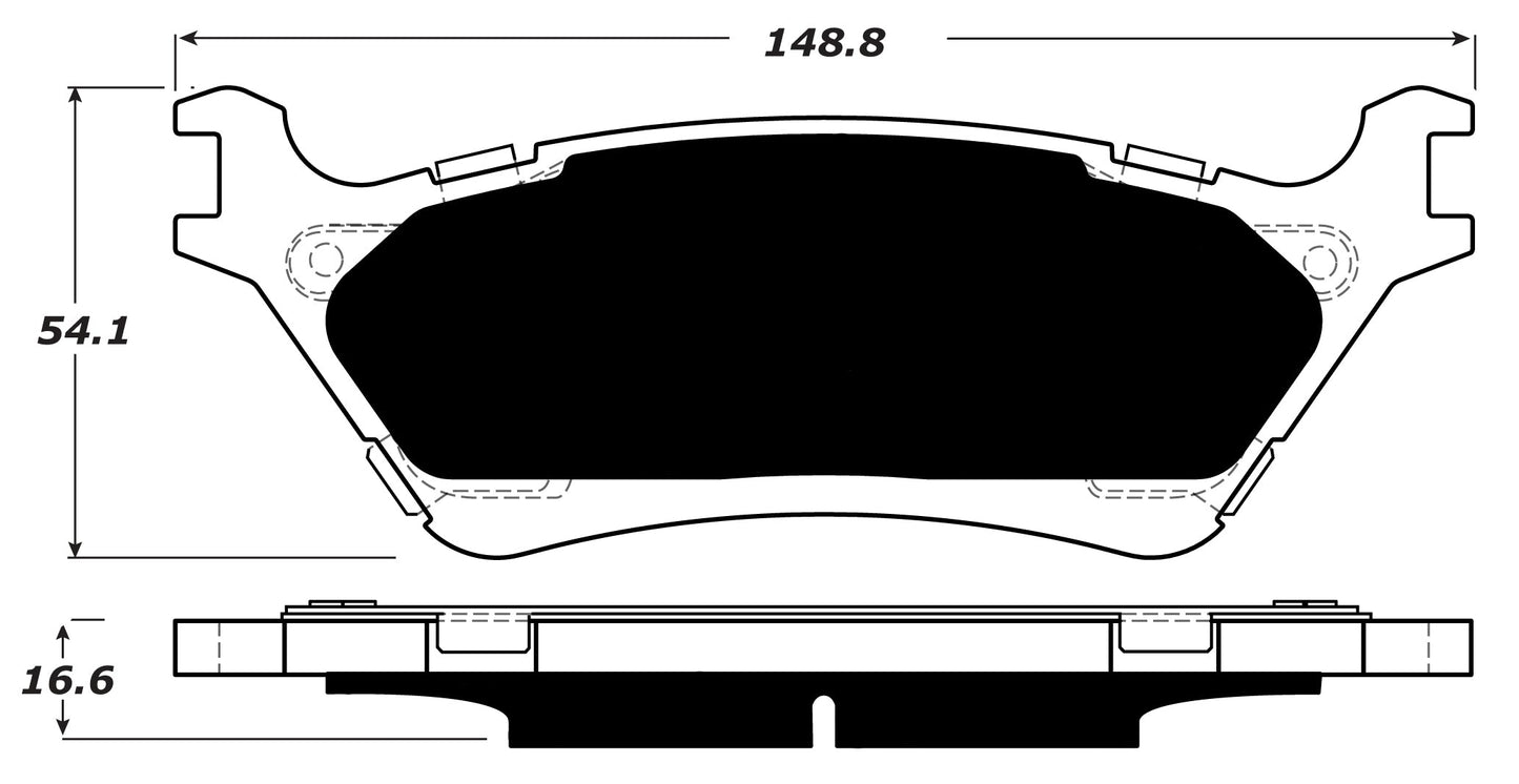 Porterfield Brake Pads for 2017 FORD F150 4WD W/MANUAL PB