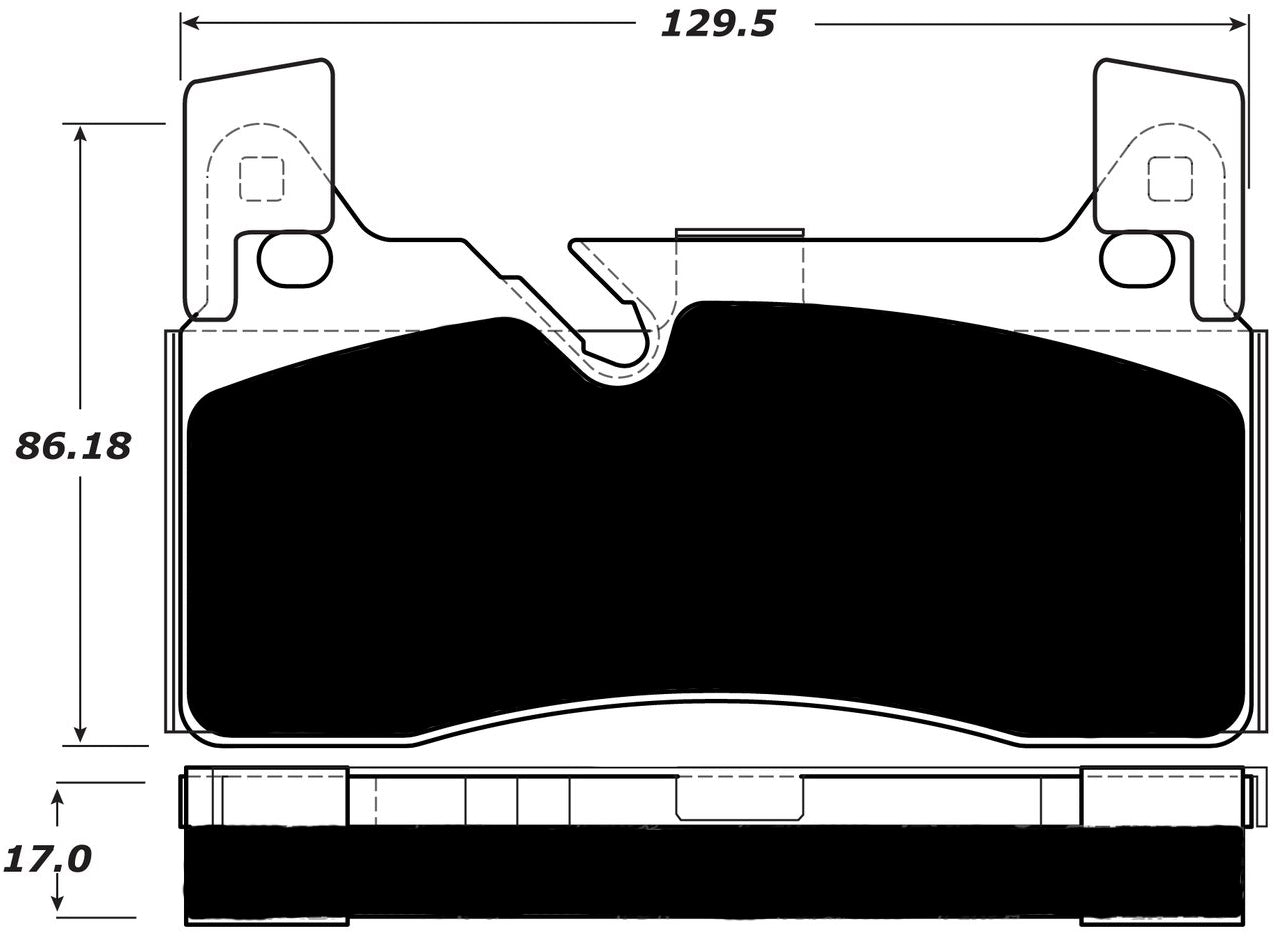 Porterfield Brake Pads for 2014 MERCEDES-BENZ SLS w/Iron Discs
