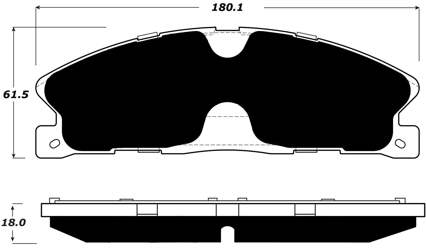 Porterfield Brake Pads for 2016 LINCOLN MKT Gray Calipers