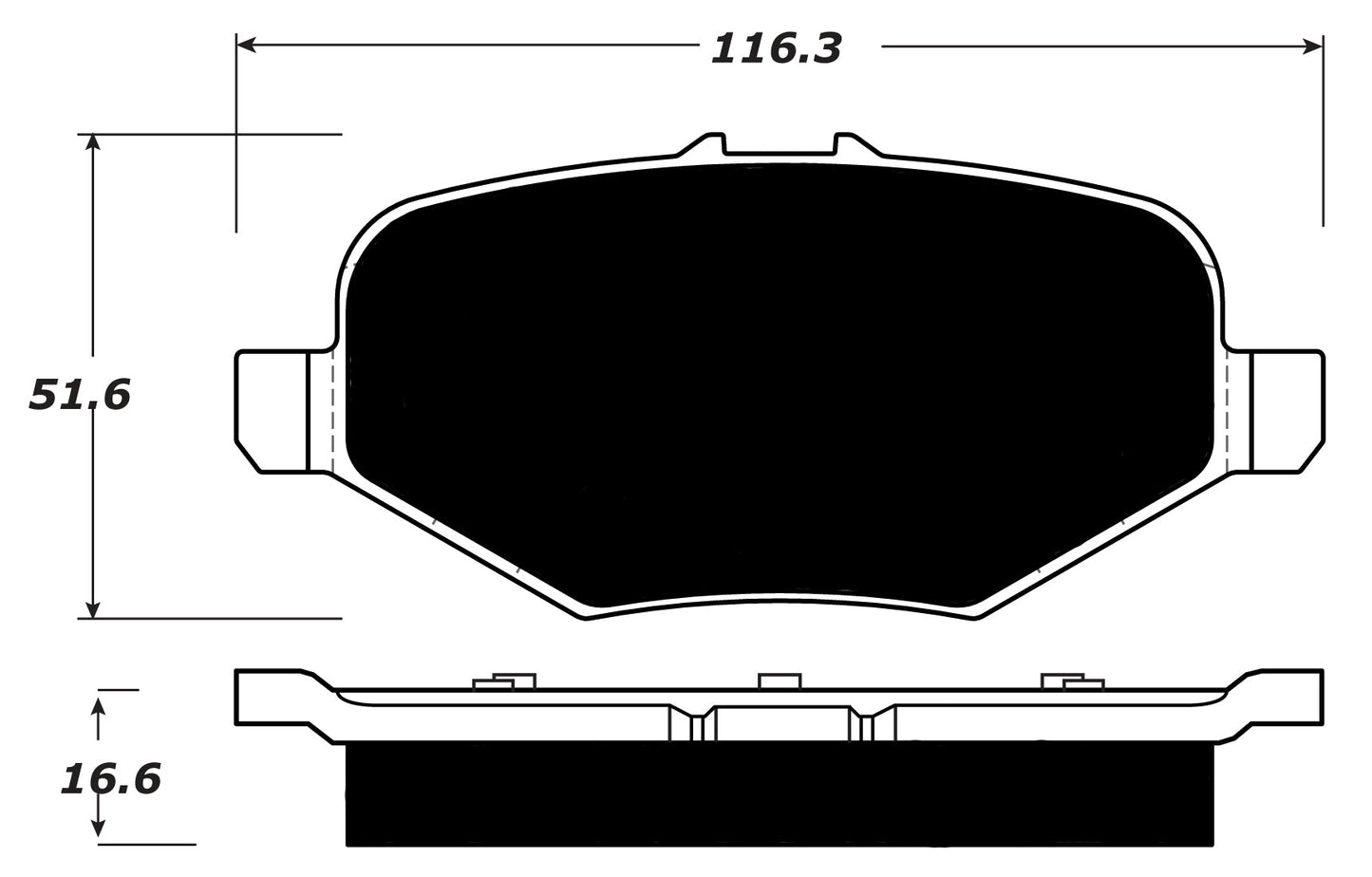 Porterfield Brake Pads for 2015 FORD FLEX w/Heavy Duty Brakes
