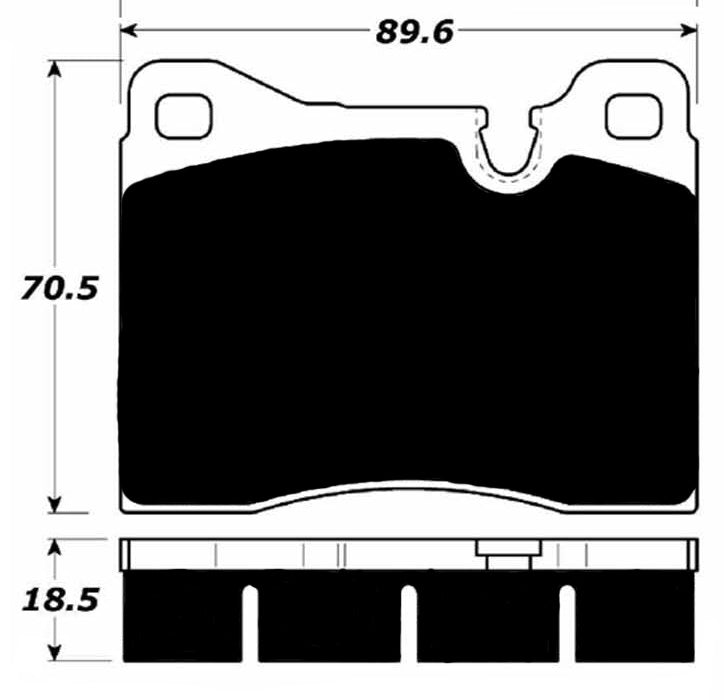 Porterfield Brake Pads for 1987 BMW M6 - w/ Iron Discs