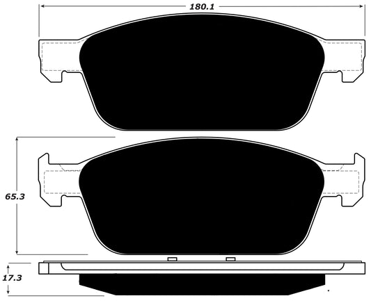 FR SPORT Porterfield Brake Pads for 2017 FORD ESCAPE 2.0L
