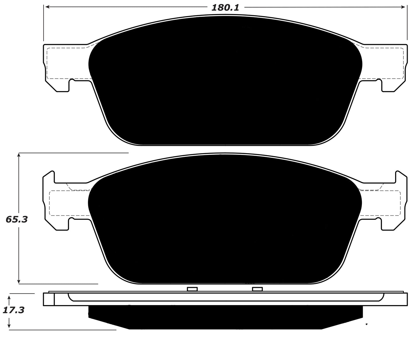 Porterfield Brake Pads for 2017 FORD FOCUS ST