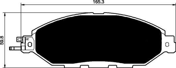 Porterfield Brake Pads for 2017 NISSAN PATHFINDER