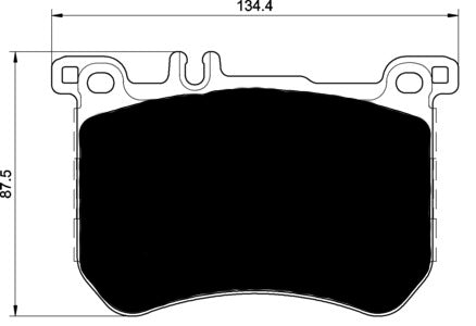 Porterfield Brake Pads for 2018 MERCEDES-BENZ SL450 w/342mm Front Disc