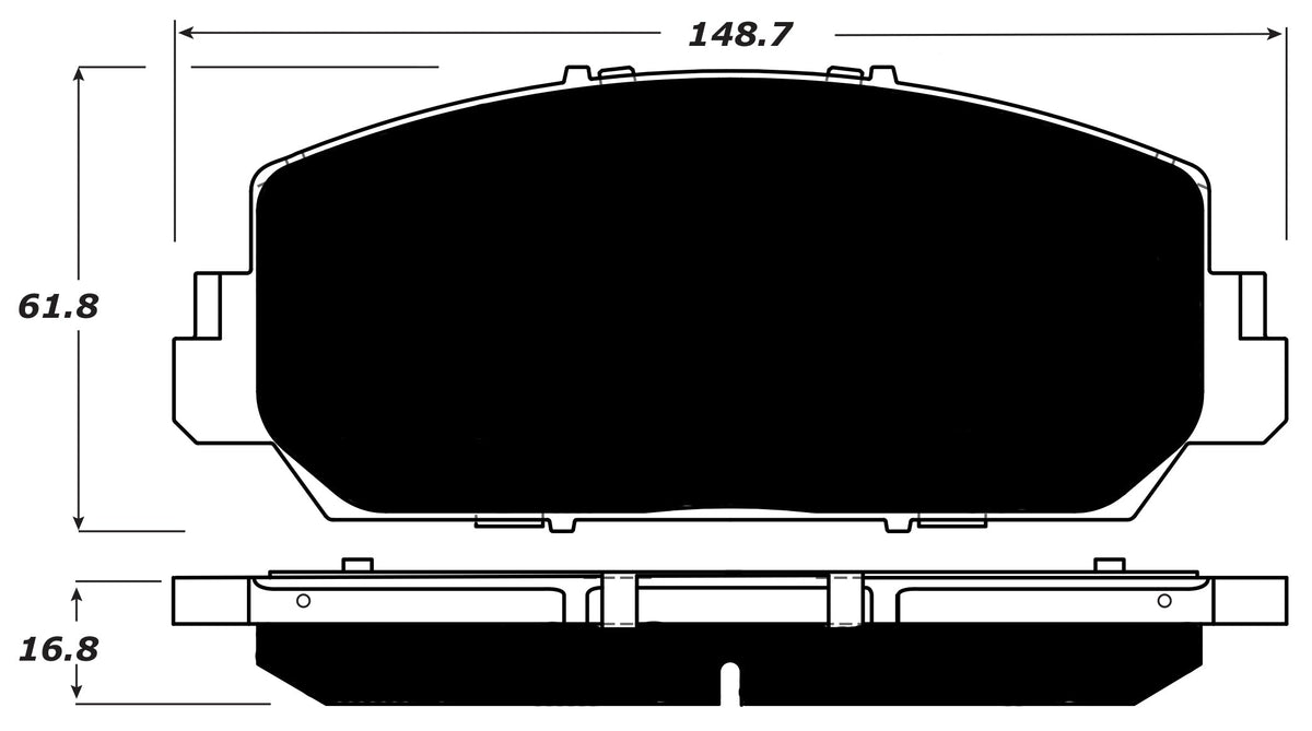FR SPORT Porterfield Brake Pads for 2017 HONDA ACCORD Touring