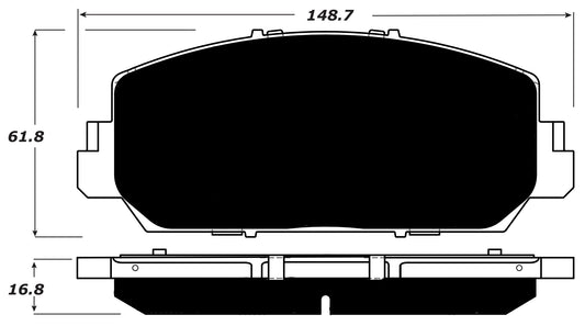 FR SPORT Porterfield Brake Pads for 2017 HONDA CIVIC Coupe Si