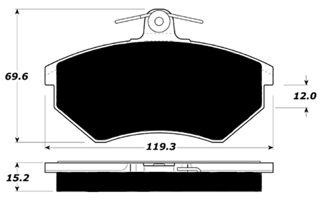 Porterfield Brake Pads for 1989 VOLKSWAGEN SCIROCCO 16 VALVE