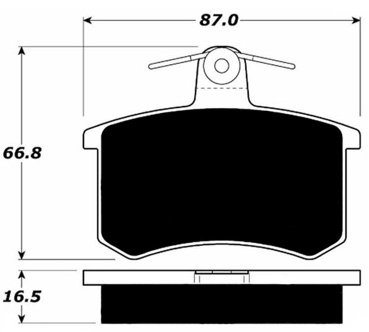Porterfield Brake Pads for 1991 AUDI 200 Turbo Quattro 2.2L ATE Caliper
