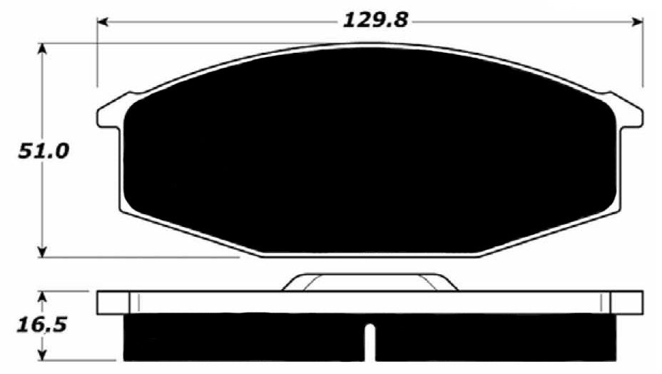 FR SPORT Porterfield Brake Pads for 1981 NISSAN 280ZX