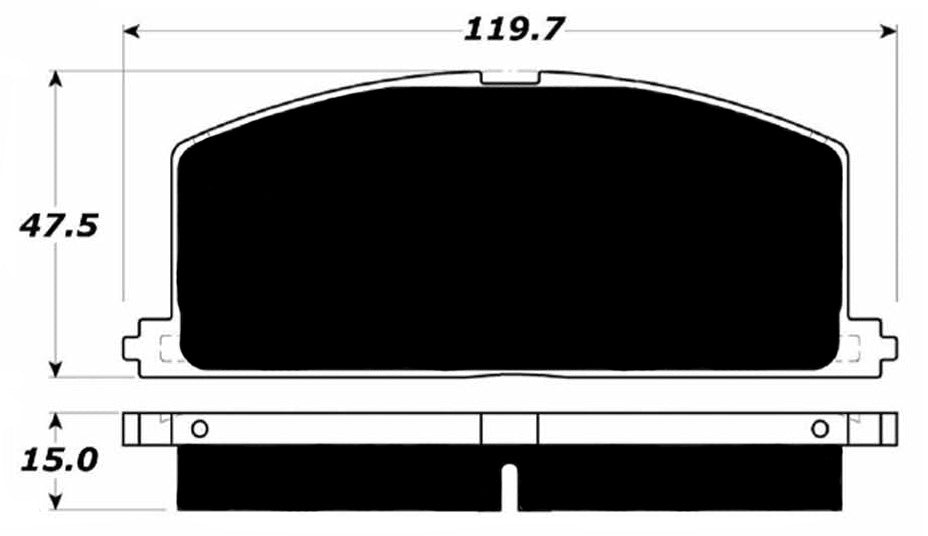 FR SPORT Porterfield Brake Pads for 1986 TOYOTA CELICA GT-S