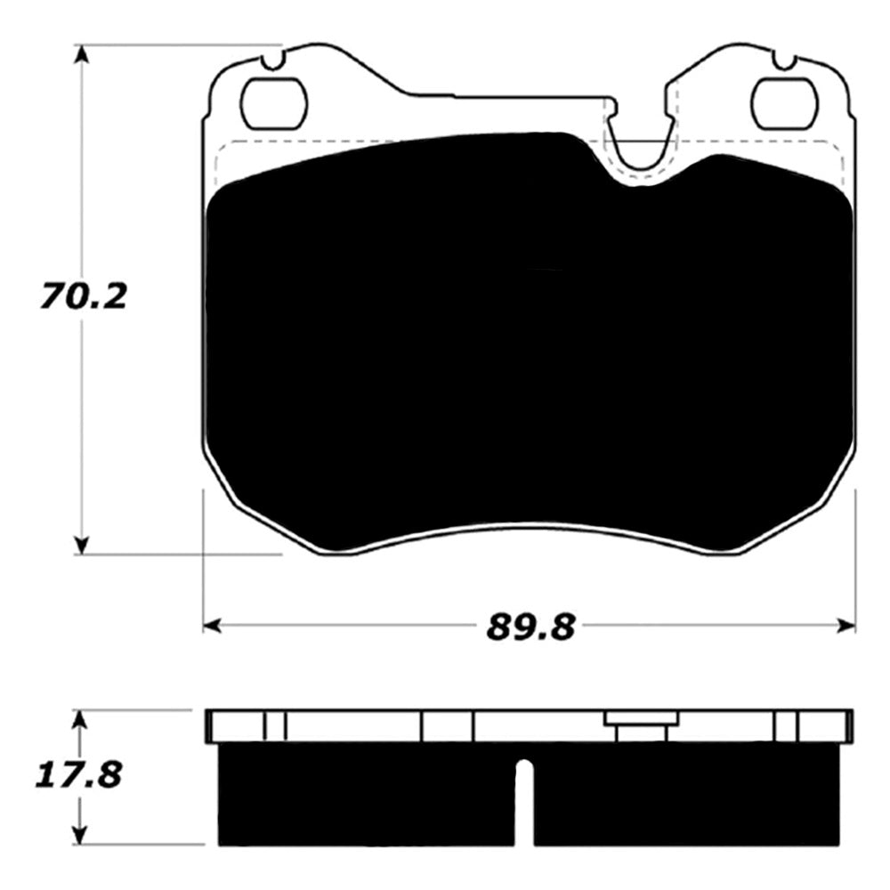 Porterfield Brake Pads for 1988 PORSCHE 944 S 16V