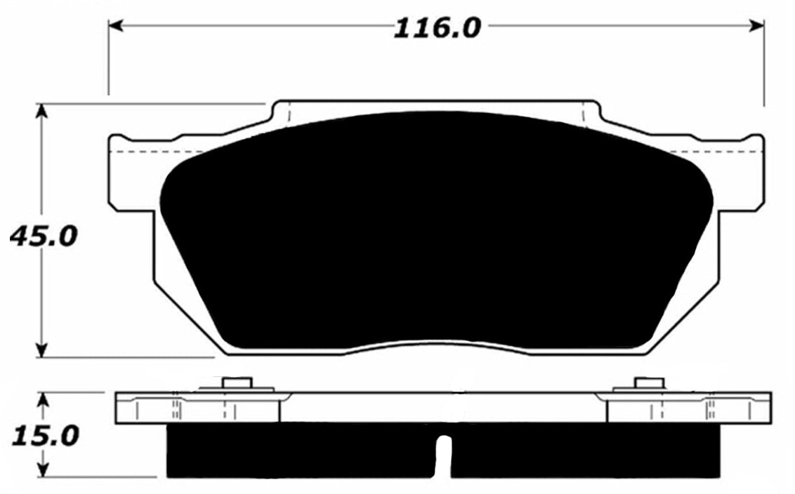 Porterfield Brake Pads for 1986 HONDA CRX Si