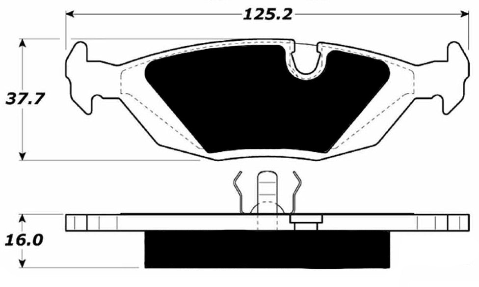 Porterfield Brake Pads for 1984 BMW 735i
