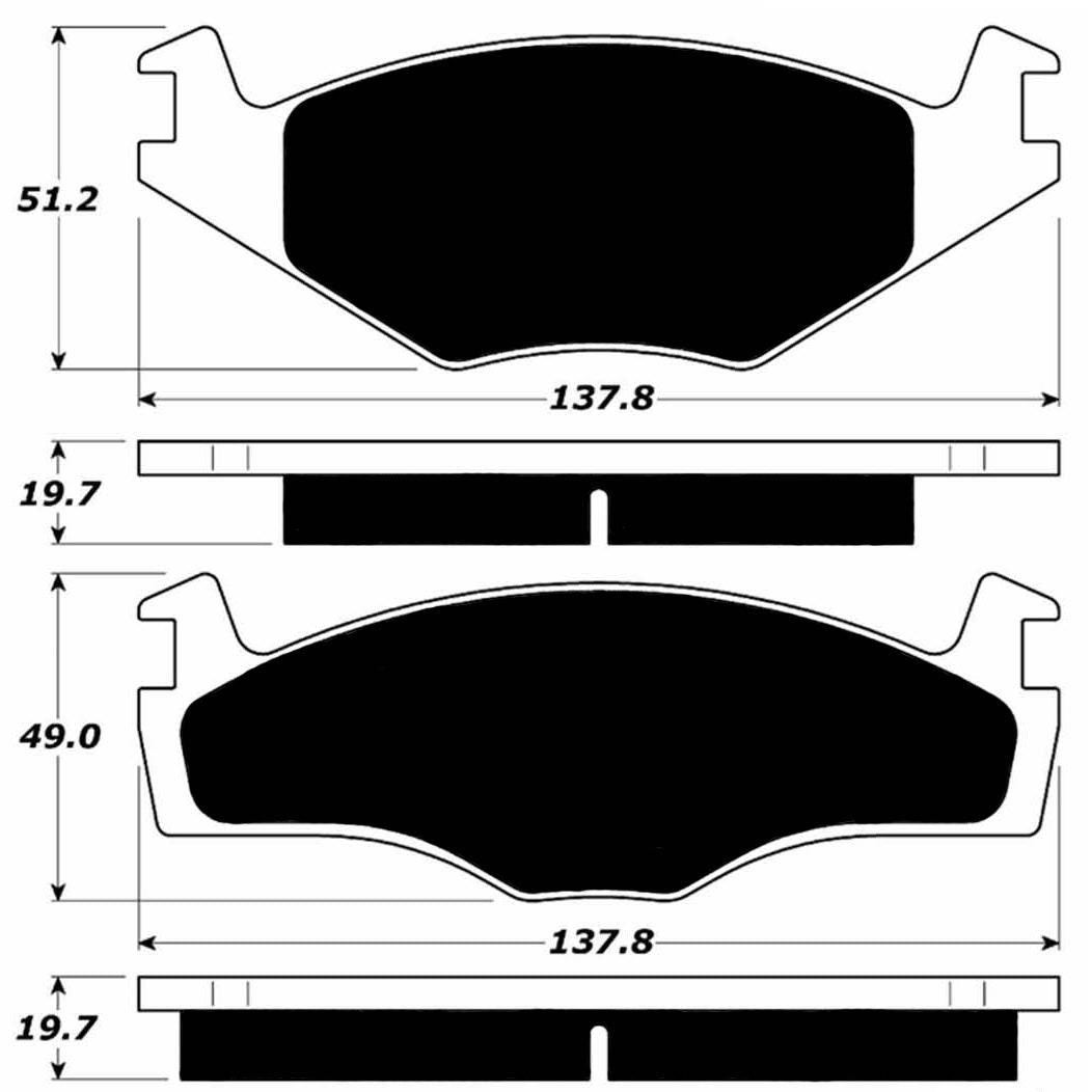 Porterfield Brake Pads for 1985 VOLKSWAGEN GOLF