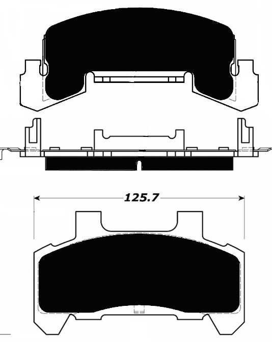 Porterfield Brake Pads for 1989 CHEVROLET CAVALIER