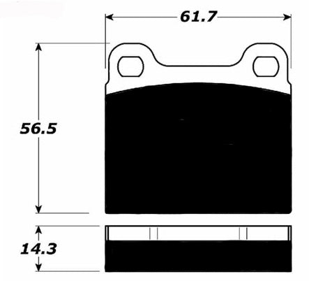 Porterfield Brake Pads for 1976 PORSCHE 912E