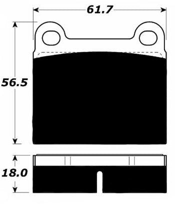 Porterfield Brake Pads for 1976 PORSCHE 914/4