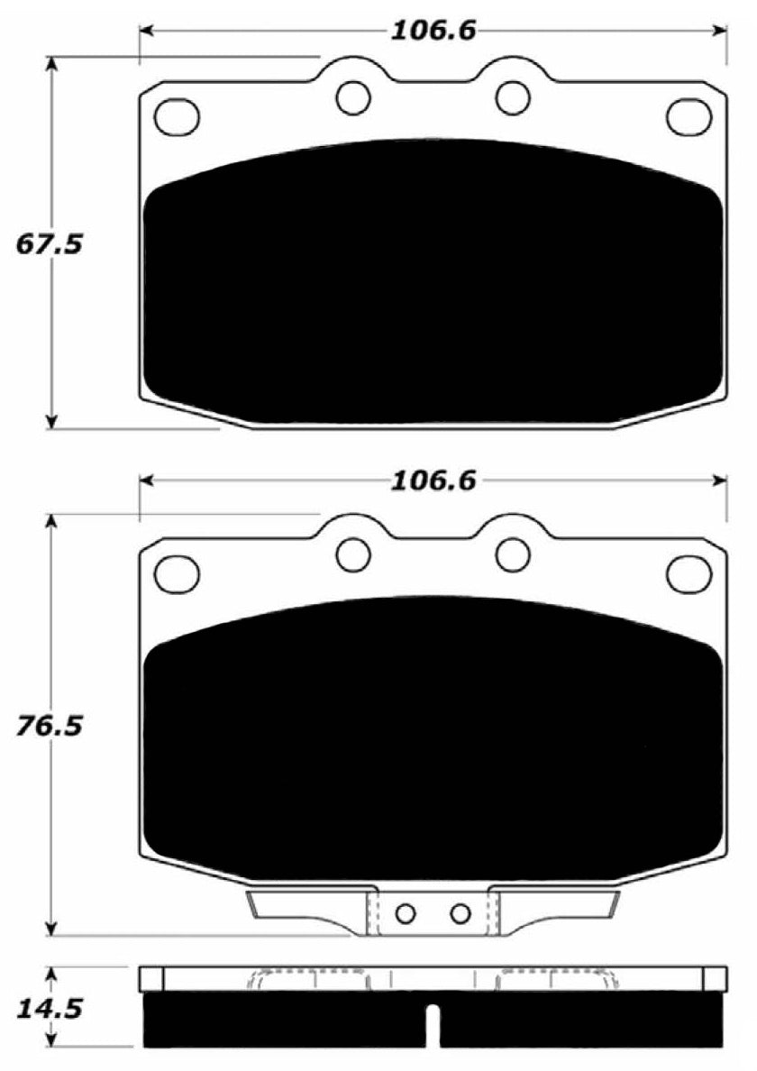 Porterfield Brake Pads for 1988 MAZDA RX 7 Turbo