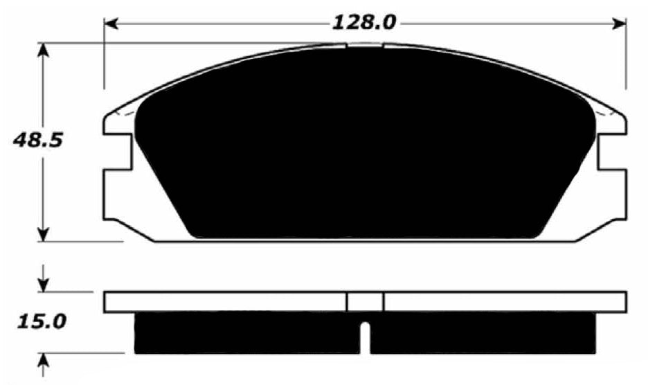 Porterfield Brake Pads for 1985 HONDA PRELUDE Si